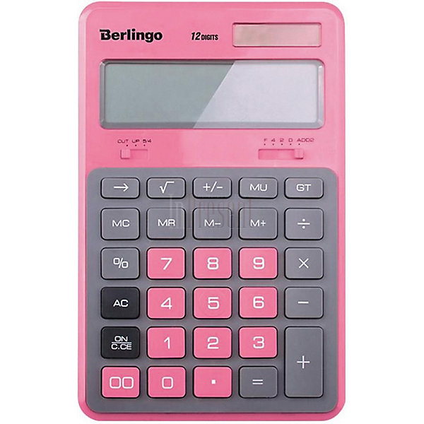фото Настольный калькулятор Berlingo "Hyper", розовый