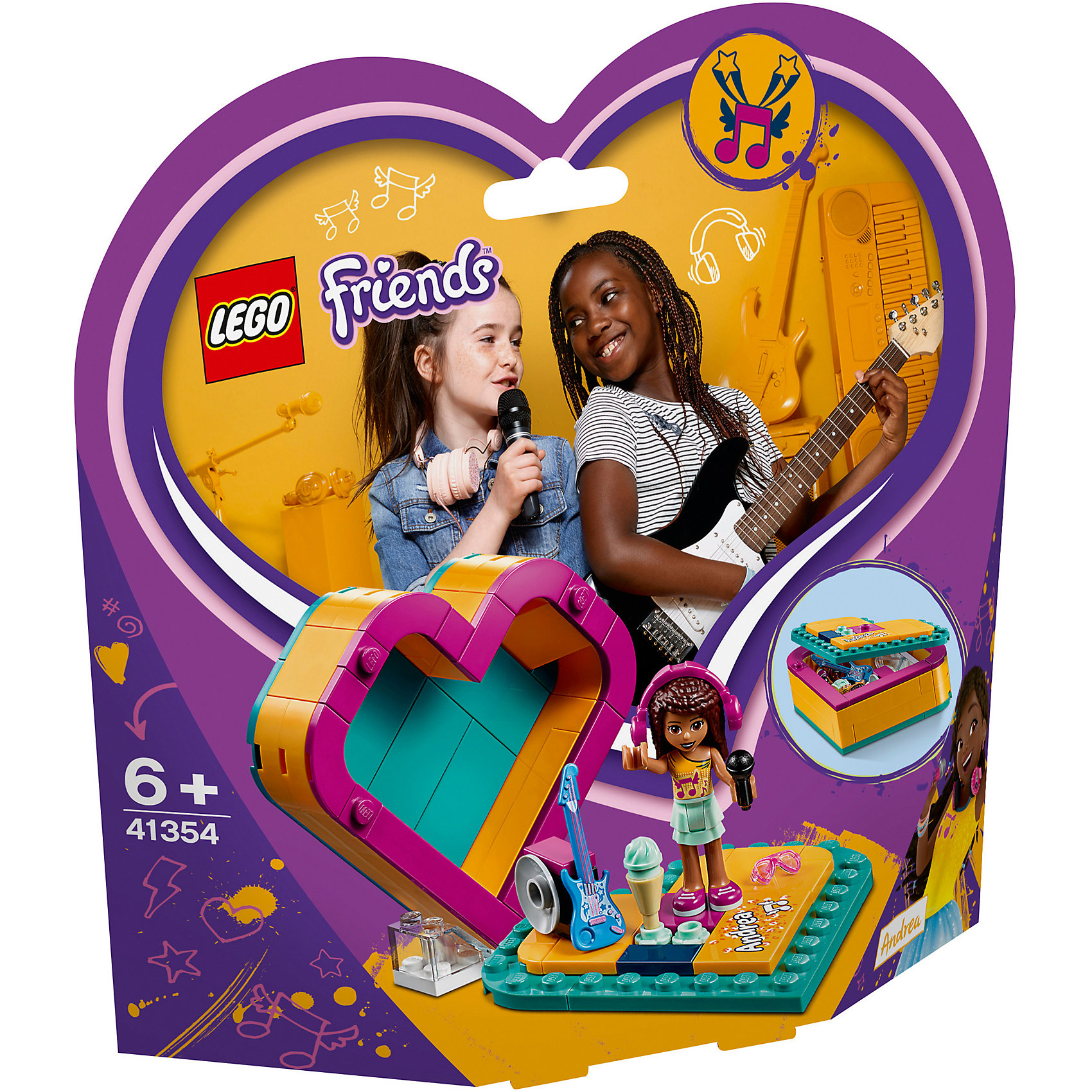 фото Конструктор lego friends 41354: шкатулка-сердечко андреа