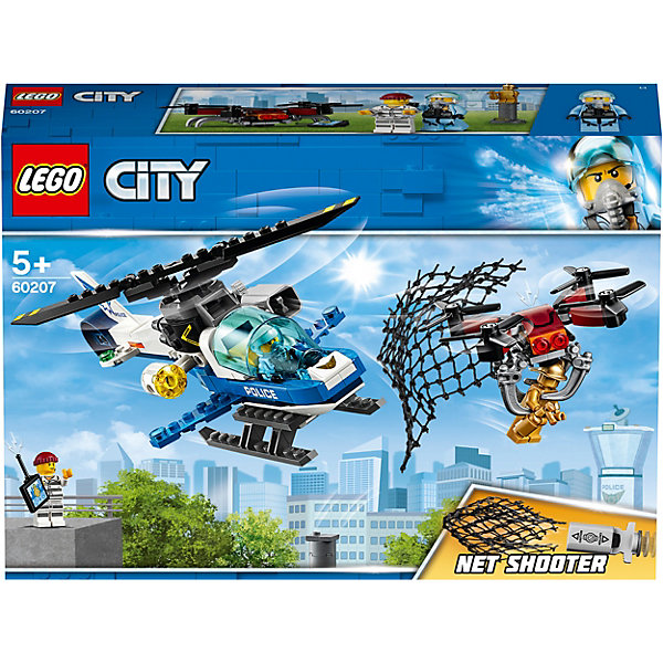 

Конструктор LEGO City Police 60207: Воздушная полиция: погоня дронов