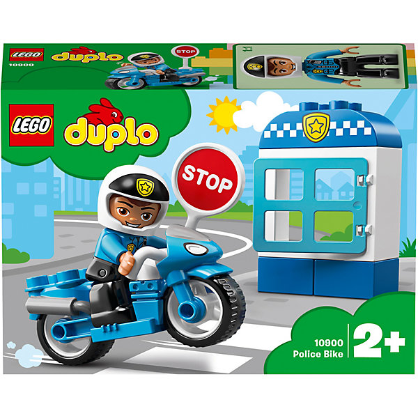 

Конструктор LEGO Duplo "Полицейский мотоцикл", арт 10900, Разноцветный