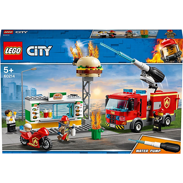 

Конструктор LEGO City Fire 60214: Пожар в бургер-кафе