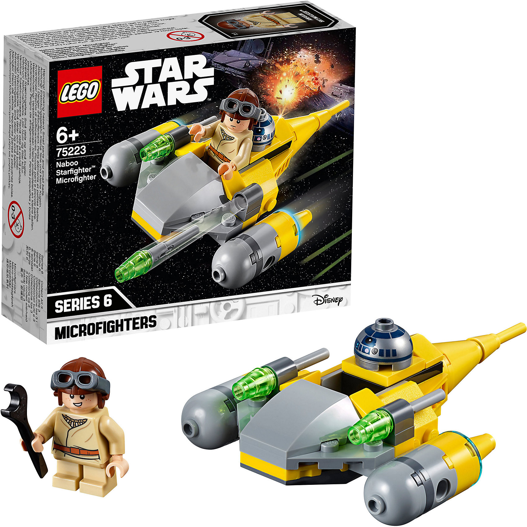 

Конструктор LEGO Star Wars 75223: Микрофайтеры: Истребитель с планеты Набу
