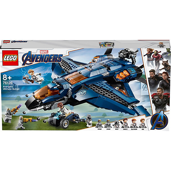 Конструктор LEGO Super Heroes 76126: Модернизированный квинджет Мстителей 9167617