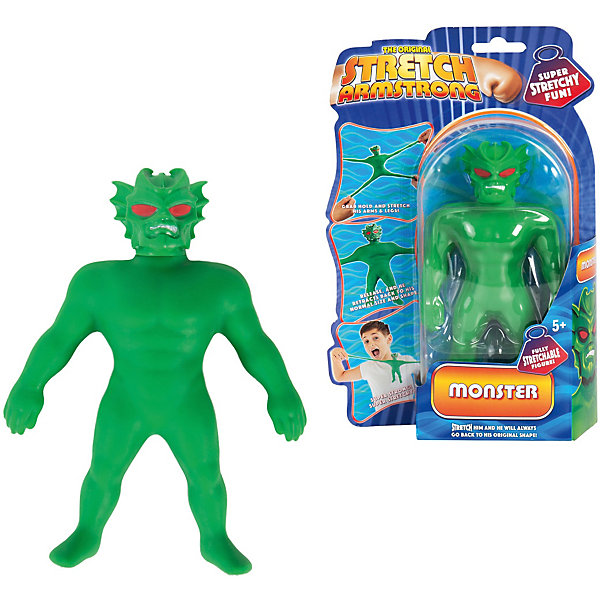 

Тянущаяся минифигурка Stretch Armstrong Монстр Стретч., Зеленый