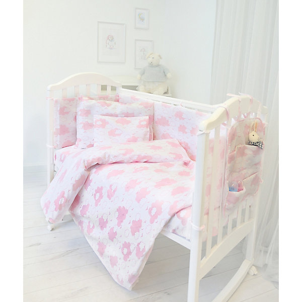 

Комплект в кроватку из 9 предметов Baby Nice "Облака" розовый, Комплект в кроватку из 9 предметов Baby Nice "Облака"