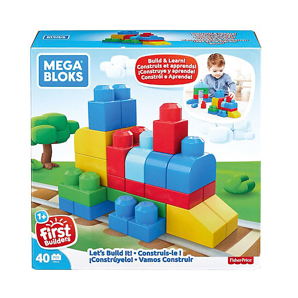 

Конструктор MEGA BLOKS "Строим и развиваемся", 40 деталей