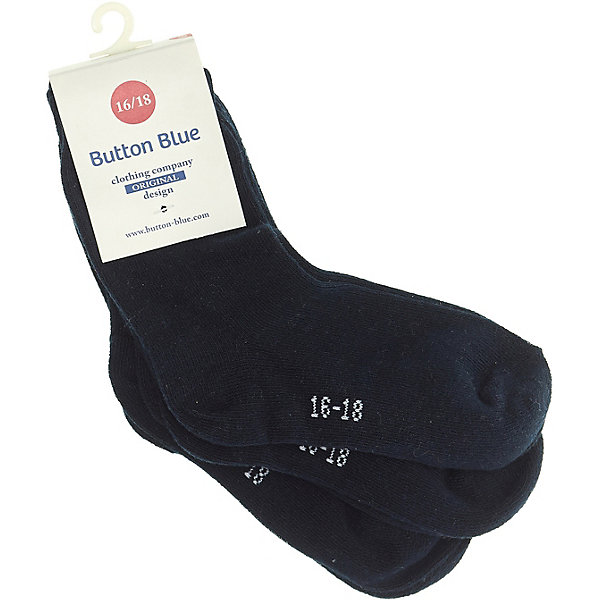 

Носки, 3 шт. Button Blue для мальчика, Синий