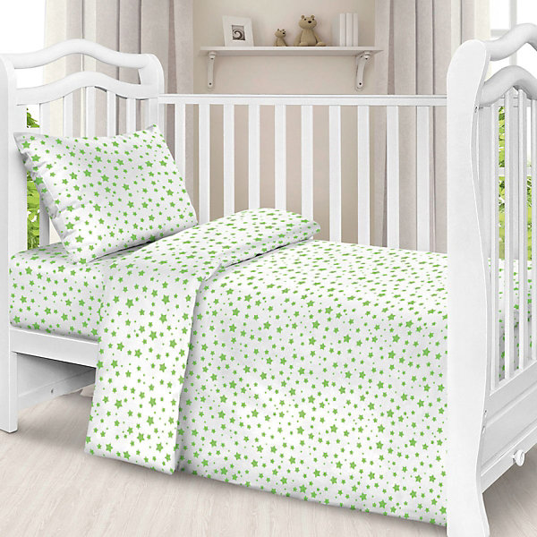 

Детское постельное белье 3 предмета Letto, BG-79, Белый