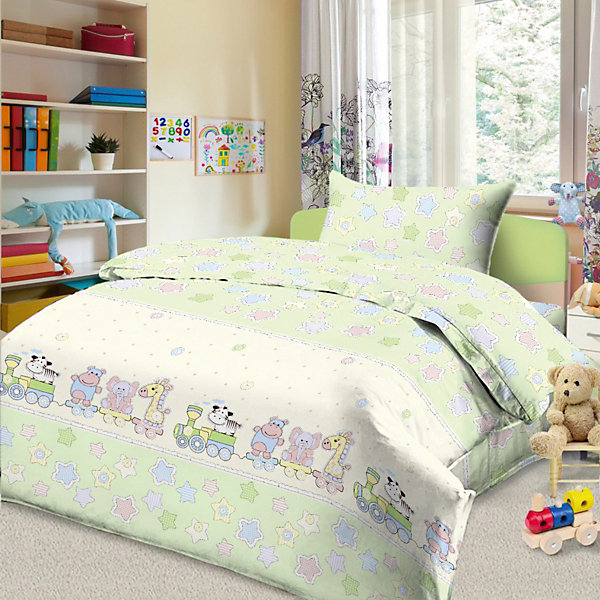 

Детское постельное белье 3 предмета Letto, BG-87, Белый