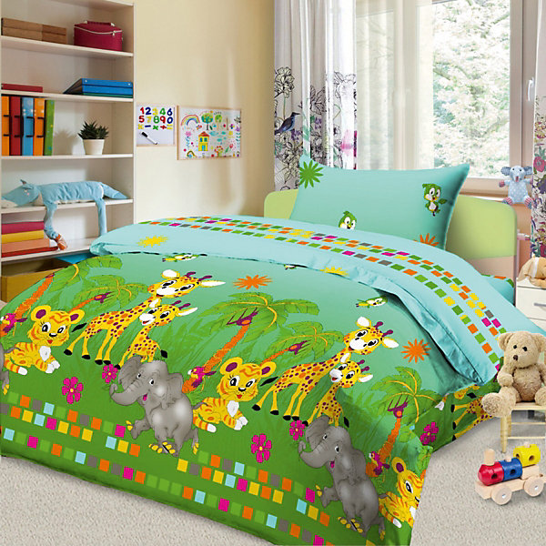 

КПБ в кроватку "Letto" ясли, 100% хлопок, BG-99, Синий