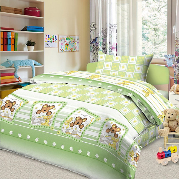 

Детское постельное белье 3 предмета Letto, BG-84, Белый