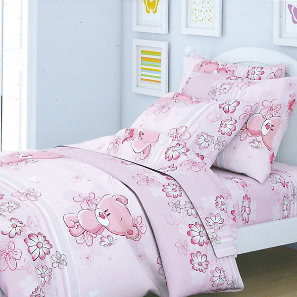 

Детское постельное белье 3 предмета Letto, BG-81, Белый