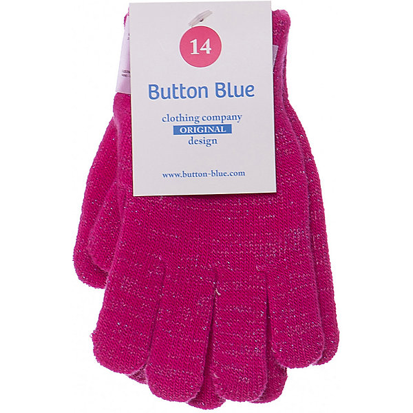 

Перчатки Button Blue для девочки, Розовый