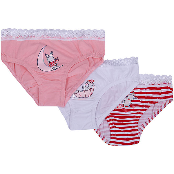 

Трусы, 3 шт. Play Today для девочки, Разноцветный