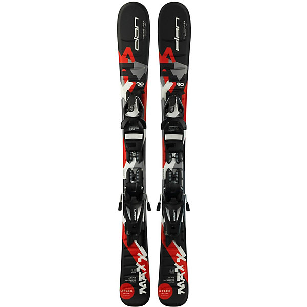 

Горные лыжи с креплениями Elan Maxx, 90 см, Красный