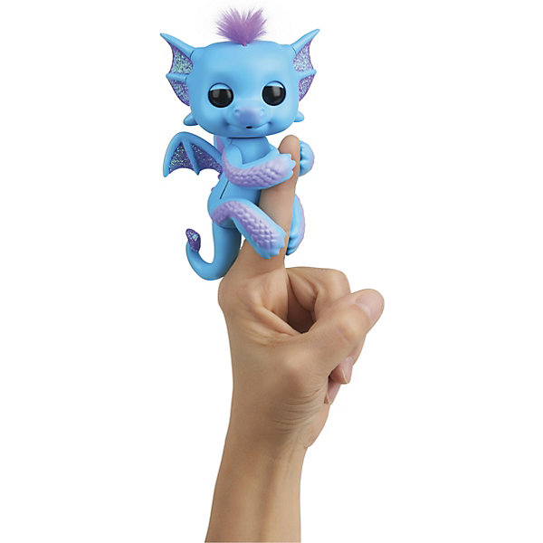 

Интерактивный дракон WowWee Fingerlings "Тара", 12 см, Голубой