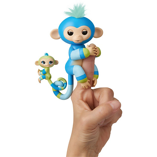 Интерактивная обезьянка Fingerlings "Билли с малышом", 12 см WOWWEE 9391924