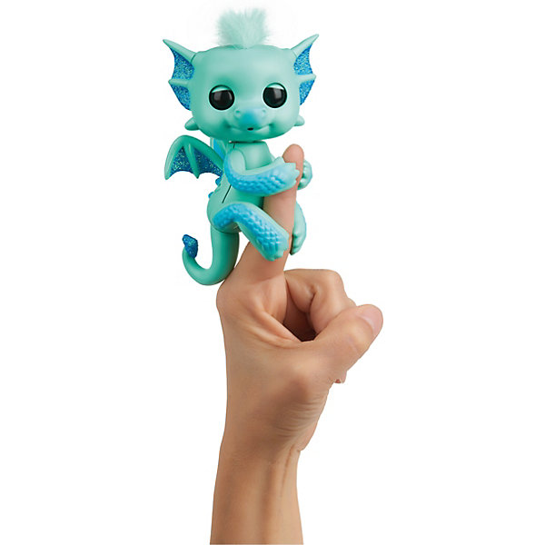 

Интерактивный дракон WowWee Fingerlings "Ноа", 12 см, Бирюзовый