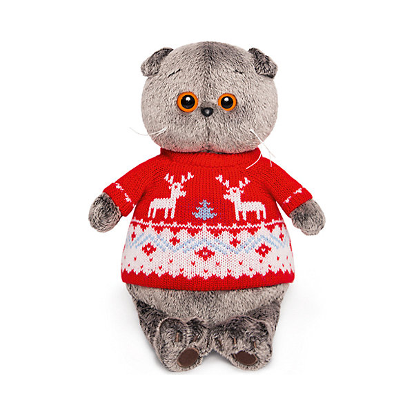 

Мягкая игрушка Budi Basa Кот Басик в свитере с оленями, 19 см, Коричневый, Мягкая игрушка Budi Basa Кот Басик в свитере с оленями, 19 см