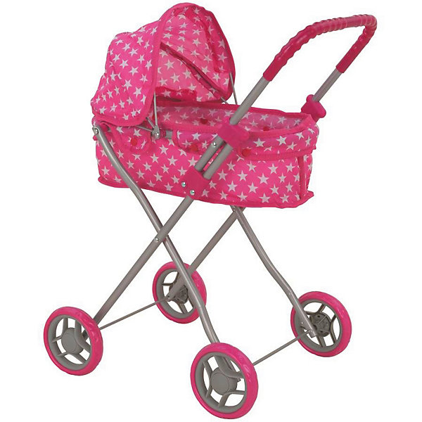 

Коляска для кукол Buggy Boom Микси, розовая, Розовый