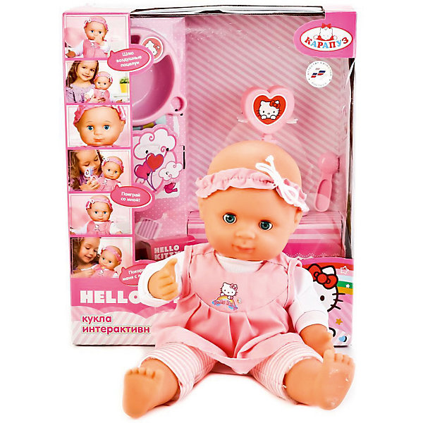 

Интерактивный пупс КАРАПУЗ "Hello Kitty" смеется, шлет поцелуи