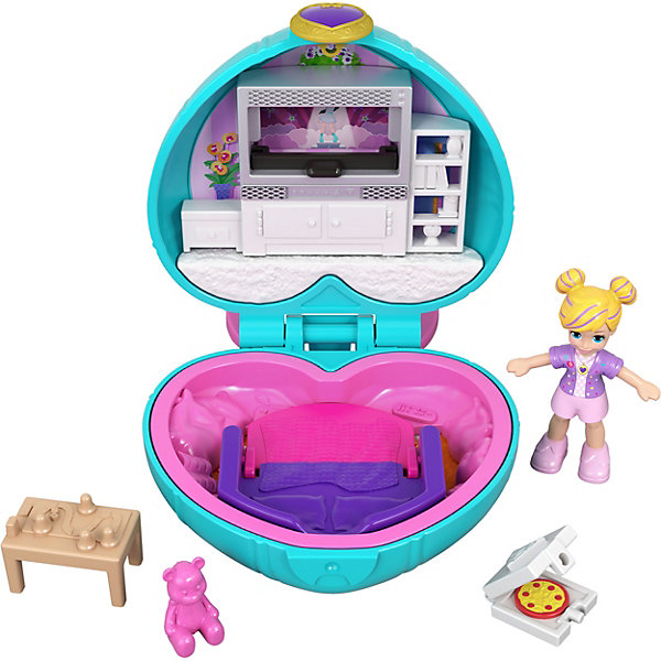 

Игровой набор Polly Pocket Smart Stick, зелёное сердце