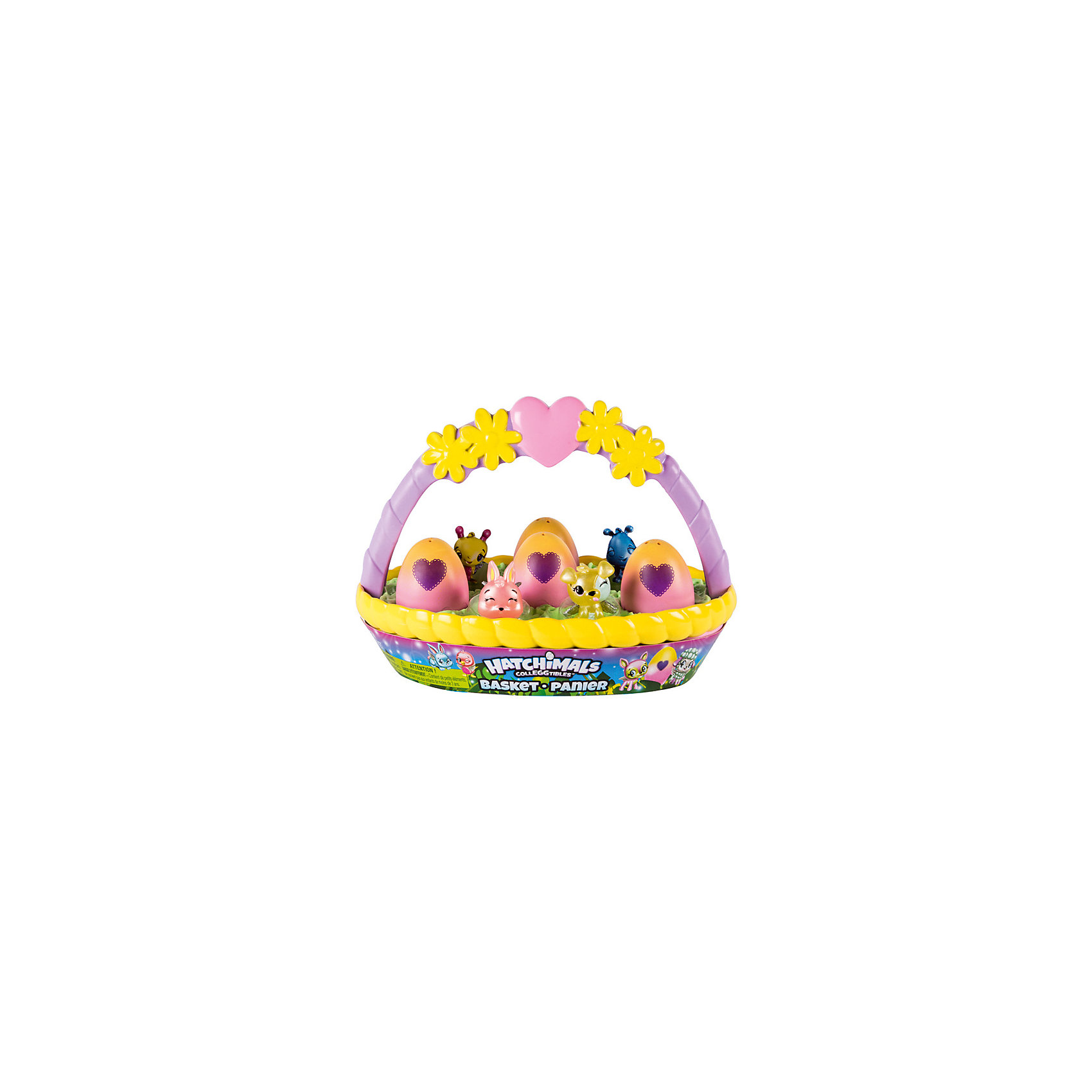 фото Игровой набор с коллекционными фигурками Hatchimals весенняя корзина Spin master