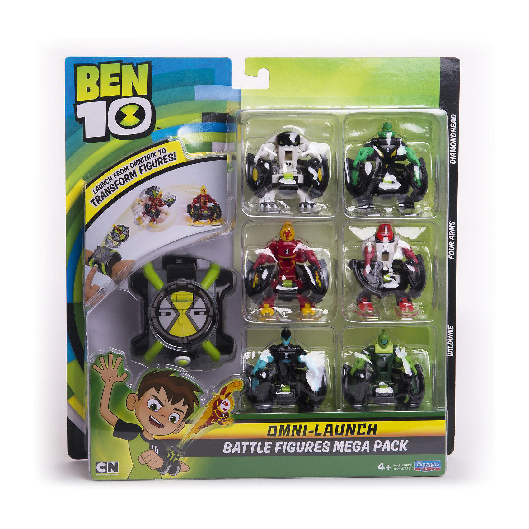 фото Игровой набор Playmates Ben 10 «Омнизапуск Мегапак», часы и 6 фигурок