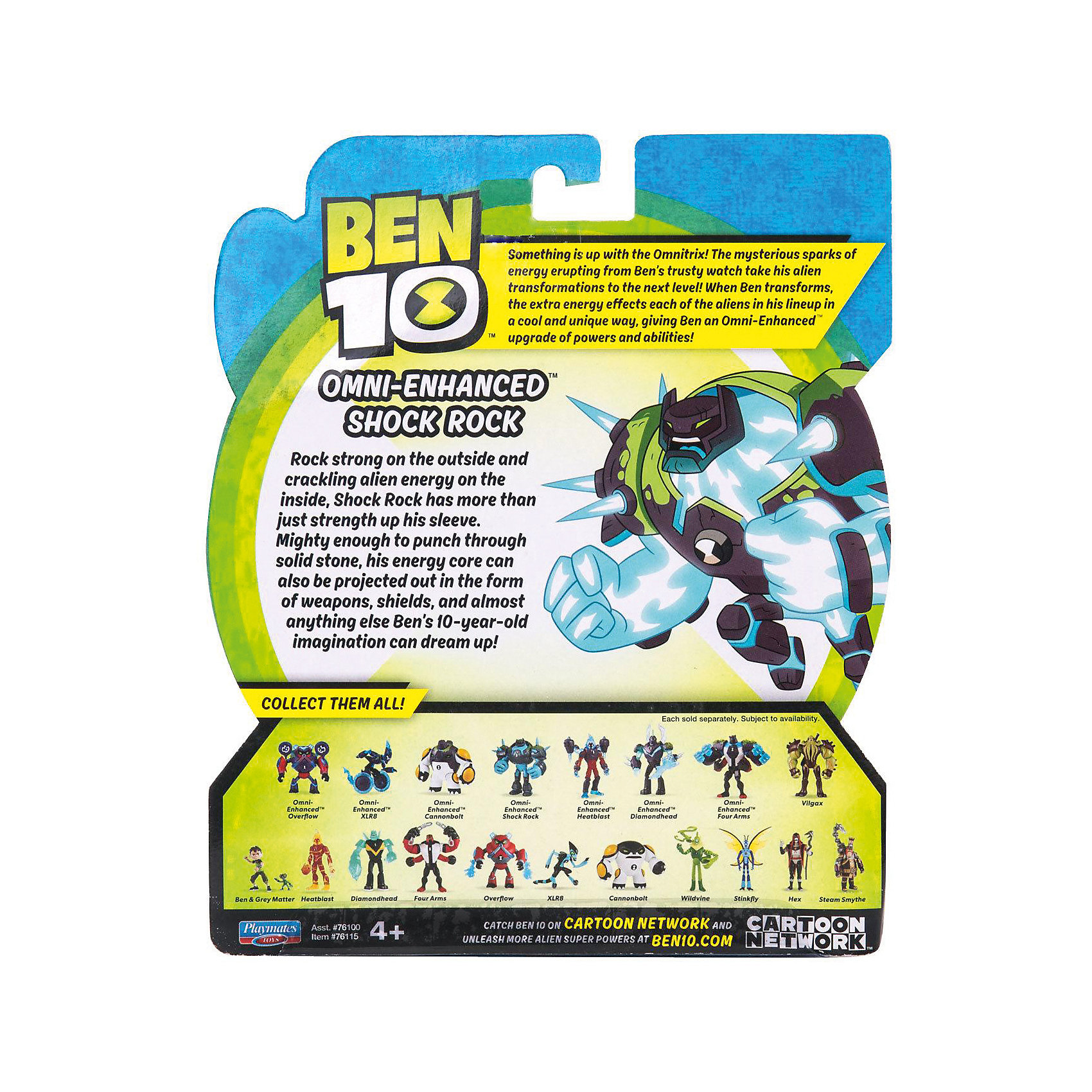 фото Фигурка Playmates Ben 10 «Шок Рок, омни-усиленный»