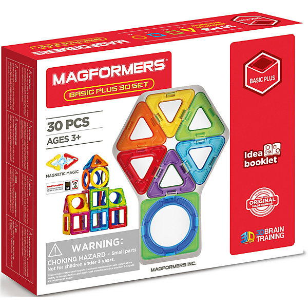 

Магнитный конструктор MAGFORMERS Basic Plus 30 set