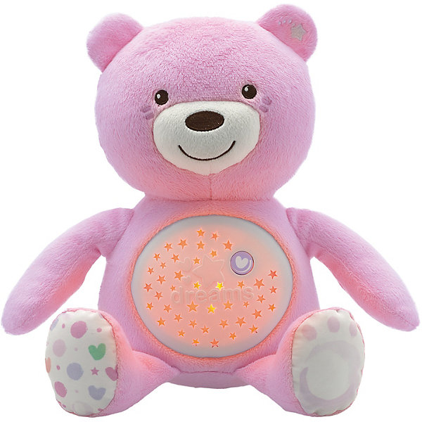 

Музыкальная игрушка-проектор Chicco "Мишка", розовый