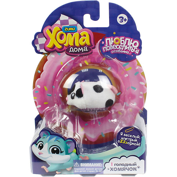 

Хомячок 1Toy "Хома Дома", черно- белый, Разноцветный