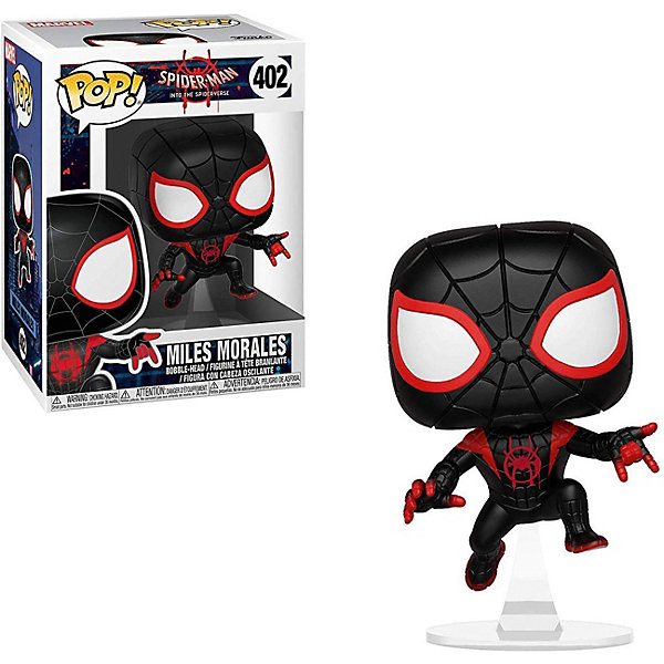

Фигурка Funko POP! Bobble: Marvel "Человек-паук", Майлз Моралес в костюме паука, 33977, Разноцветный