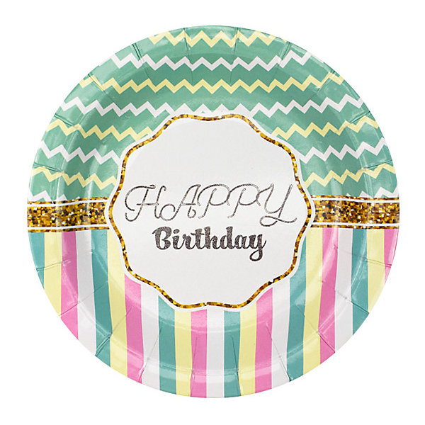 

Тарелки Патибум "Happy Birthday" Тиффани 6 шт., 18 см, Разноцветный, Тарелки Патибум "Happy Birthday" Тиффани 6 шт., 18 см