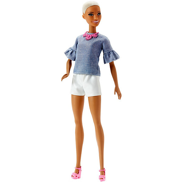 

Кукла Barbie "Игра с модой" в джинсовом топе и белых шортах, 29 см