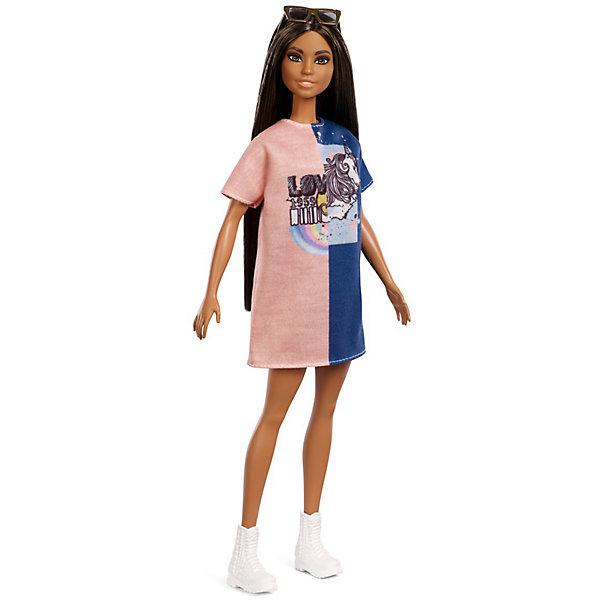 

Кукла Barbie "Игра с модой" в сине-розовом платье, 29 см