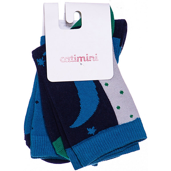 

Носки, 3 пары Catimini для девочки, Синий, Носки, 3 пары Catimini для девочки