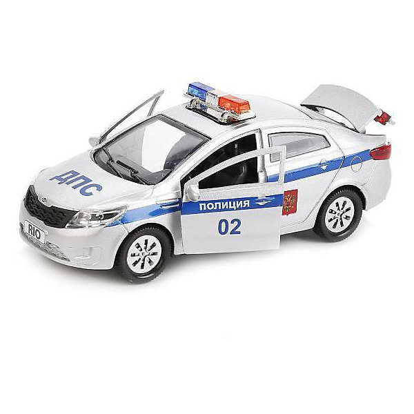

Машинка Технопарк Kia rio Полиция, 12 см, Разноцветный