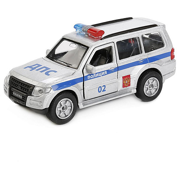 

Машинка Технопарк Mitsubishi Pajero Полиция, 12 см, Разноцветный