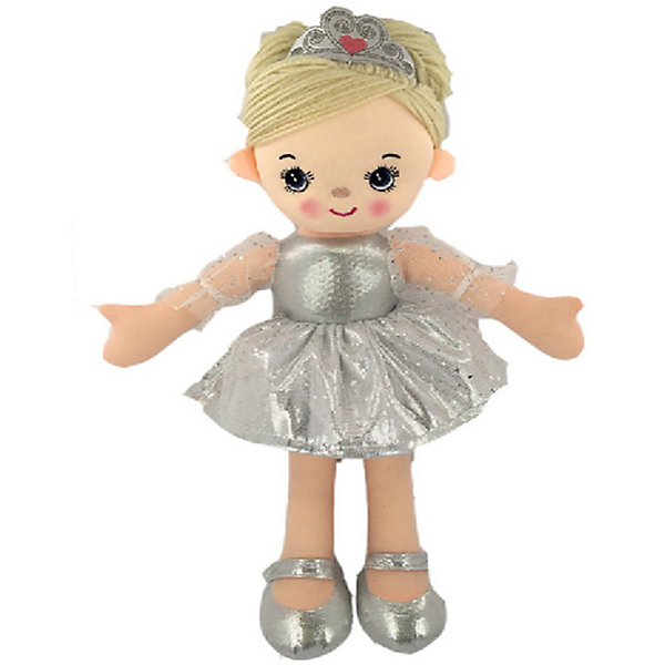 

Мягкая кукла ABtoys Балерина в серебристом платье, 30 см, Серебряный