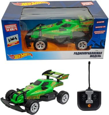 Радиоуправляемый багги 1Toy Hot Wheels 1:20, зелёный, артикул:9605675 - Радиоуправляемые игрушки Радиоуправляемый багги 1Toy Hot Wheels 1:20, зелёный, артикул:9605675 - Радиоуправляемые игрушки