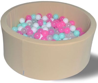 Сухой игровой бассейн Hotenok Ванильное мороженое 40 см, 200 шариков, артикул:9633858 - Детская площадка Сухой игровой бассейн Hotenok Ванильное мороженое 40 см, 200 шариков, артикул:9633858 - Детская площадка