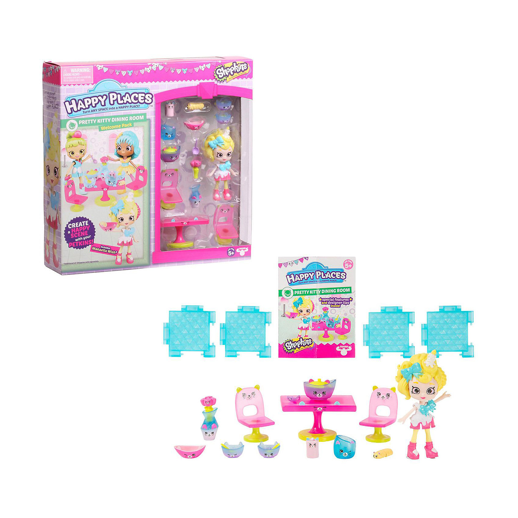 фото Игровой набор Moose "Shopkins Happy Places" Новоселье. Прелестная кухня с котятами