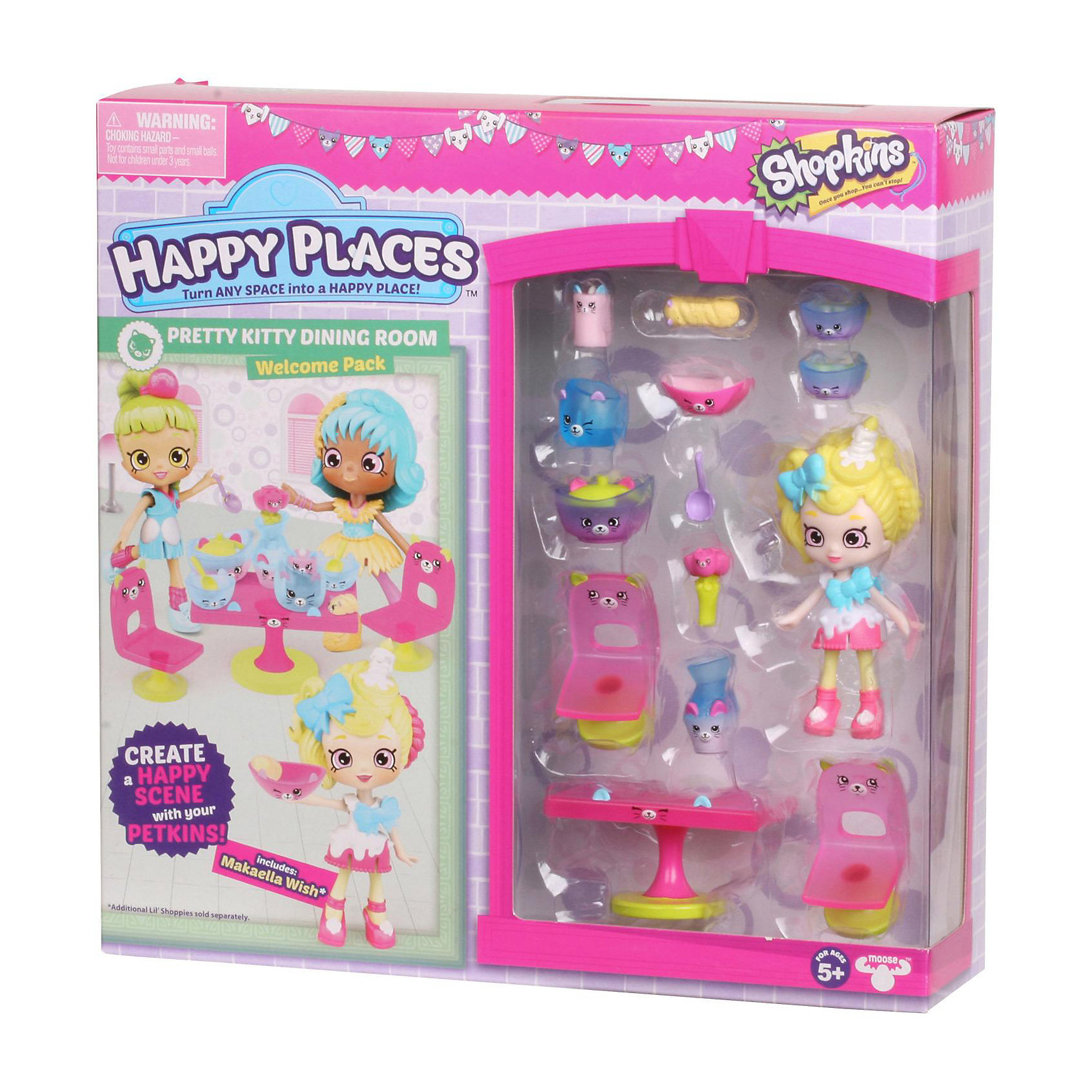 фото Игровой набор Moose "Shopkins Happy Places" Новоселье. Прелестная кухня с котятами