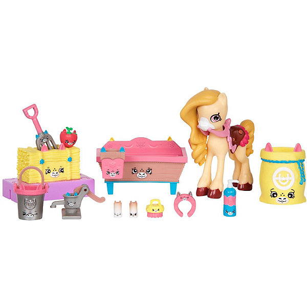 

Игровой набор Moose "Shopkins Happy Places" Новоселье. Роскошная конюшня для пони, Оранжевый