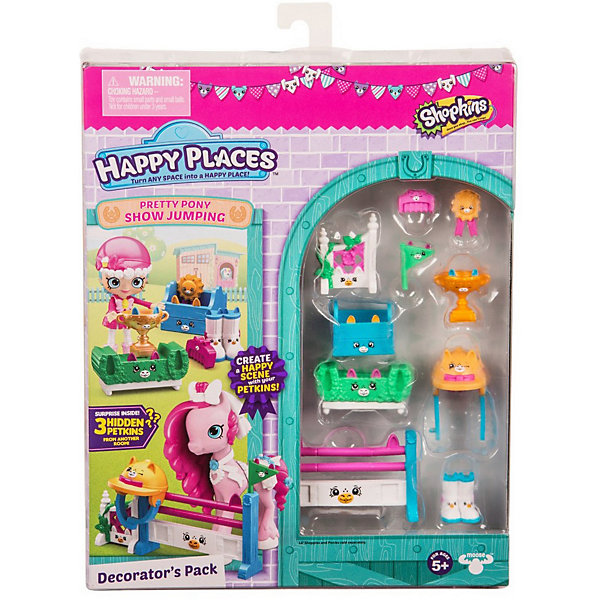 Moose Набор для декора Moose Shopkins Happy Places Конкурс прыжков через барьер для пони