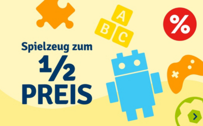Spielzeug zum 1/2 Preis