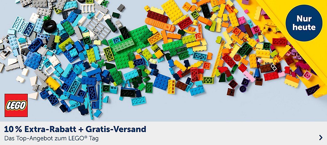 10 % Extra-Rabatt auf LEGO® + Gratis-Versand