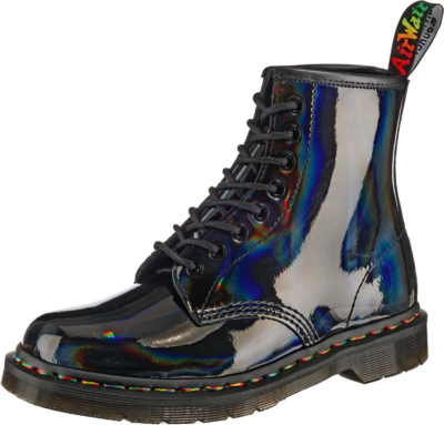 dr martens patent rainbow