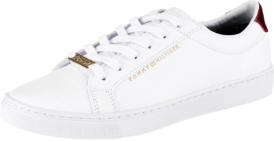 Pre-owned Tommy Hilfiger Neu  Sneakers Low 10708828 Für Damen Weiss-kombi